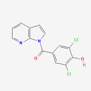 molecular formula C14H8Cl2N2O2 B10861533 URAT1 inhibitor 3 