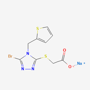 molecular formula C9H7BrN3NaO2S2 B10861537 URAT1 inhibitor 6 