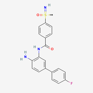 N-[2-amino-5-(4-fluorophenyl)phenyl]-4-(methylsulfonimidoyl)benzamide