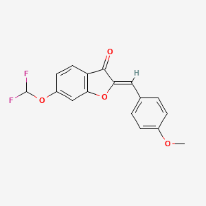 molecular formula C17H12F2O4 B10861578 SARS-CoV-2-IN-46 