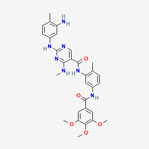 molecular formula C30H33N7O5 B10861638 Bcr-abl-IN-8 