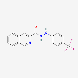 molecular formula C17H12F3N3O B10861639 N'-[4-(trifluoromethyl)phenyl]isoquinoline-3-carbohydrazide 