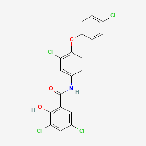 molecular formula C19H11Cl4NO3 B10861643 hPL-IN-2 