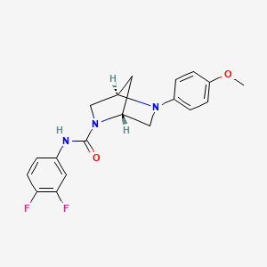 (1R,4R)-N-(3,4-difluorophenyl)-5-(4-methoxyphenyl)-2,5-diazabicyclo[2.2.1]heptane-2-carboxamide