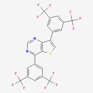 molecular formula C22H8F12N2S B10861652 h-NTPDase-IN-4 