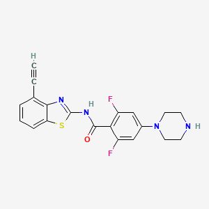 molecular formula C20H16F2N4OS B10861661 Alpk1-IN-3 