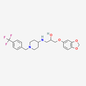 molecular formula C23H27F3N2O4 B10861672 MoTPS1-IN-1 