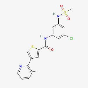 molecular formula C18H16ClN3O3S2 B10861693 Dhx9-IN-2 