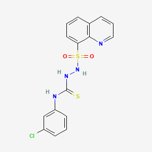 1-(3-Chlorophenyl)-3-(quinolin-8-ylsulfonylamino)thiourea