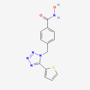 N-hydroxy-4-[(5-thiophen-2-yltetrazol-1-yl)methyl]benzamide