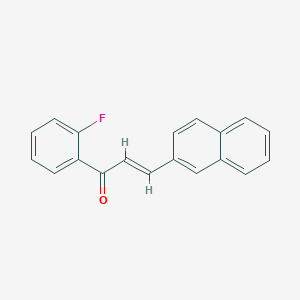 molecular formula C19H13FO B10861717 1-(2-Fluorophenyl)-3-(naphthalen-2-yl)prop-2-en-1-one 