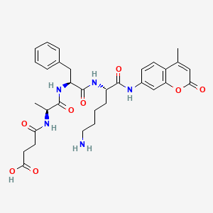 molecular formula C32H39N5O8 B10861747 Suc-ala-phe-lys-amc 