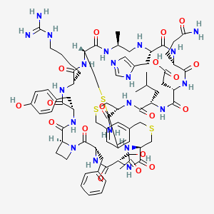 molecular formula C76H106N20O18S3 B10861805 Irucalantide CAS No. 1631160-47-8