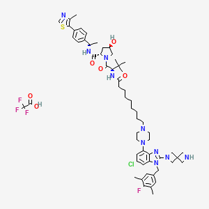 molecular formula C59H77ClF4N10O6S B10861859 PROTAC SOS1 degrader-1 (TFA) 