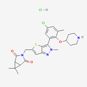 molecular formula C26H30Cl2N4O3S B10861928 USP7-IN-10 (hydrochloride) 