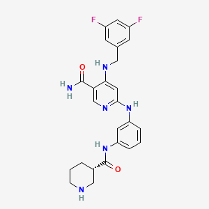 molecular formula C25H26F2N6O2 B10861934 Nimucitinib CAS No. 2740557-24-6