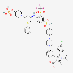 molecular formula C53H59ClF3N6O10PS3 B10861950 Foselutoclax CAS No. 2271269-01-1