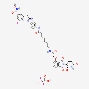 molecular formula C41H41F4N7O11 B10861994 HDAC6 degrader-3 