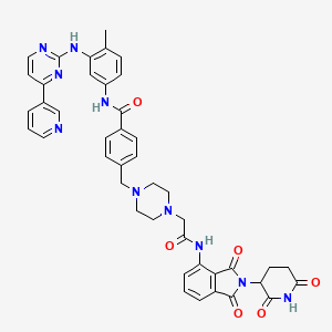 molecular formula C43H40N10O6 B10862011 PROTAC BCR-ABL Degrader-1 