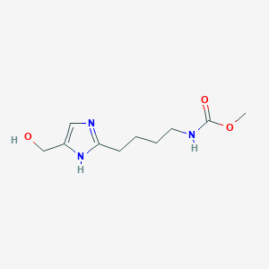 methyl {4-[5-(hydroxymethyl)-1H-imidazol-2-yl]butyl}carbamate