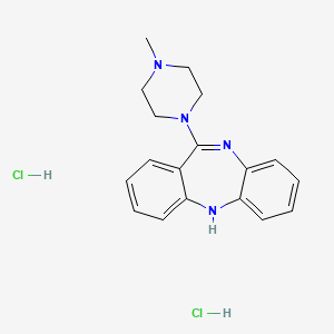 molecular formula C18H22Cl2N4 B10862090 Deschloroclozapine (dihydrochloride) 