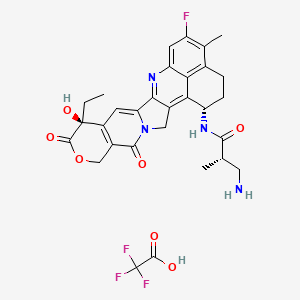 molecular formula C30H30F4N4O7 B10862096 NH2-methylpropanamide-Exatecan TFA 