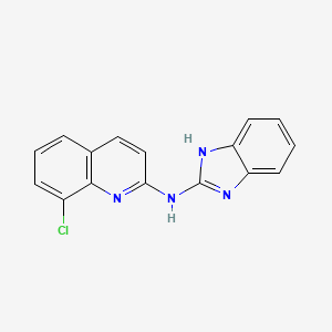 molecular formula C16H11ClN4 B10862099 hCES2-IN-1 