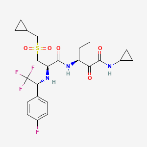 molecular formula C23H29F4N3O5S B10862105 (S,R,R)-Vby-825 