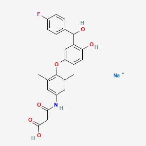 molecular formula C24H22FNNaO6 B10862205 CID 129626439 