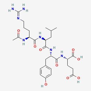 molecular formula C28H43N7O9 B10862234 Timtraxanib CAS No. 2412172-33-7