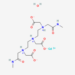 2-[Bis[2-[carboxylatomethyl-[2-(methylamino)-2-oxoethyl]azaniumyl]ethyl]azaniumyl]acetate;gadolinium(3+);hydrate