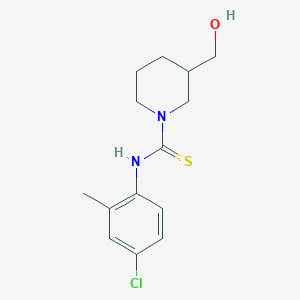 N-(4-chloro-2-methylphenyl)-3-(hydroxymethyl)piperidine-1-carbothioamide