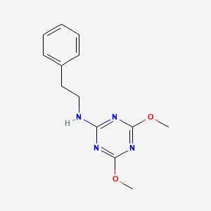 4,6-dimethoxy-N-(2-phenylethyl)-1,3,5-triazin-2-amine