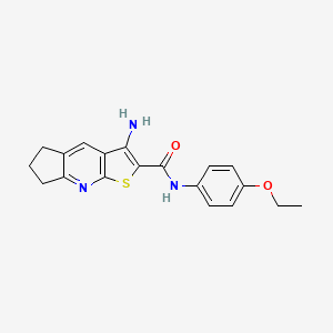 3-amino-N-(4-ethoxyphenyl)-6,7-dihydro-5H-cyclopenta[b]thieno[3,2-e]pyridine-2-carboxamide