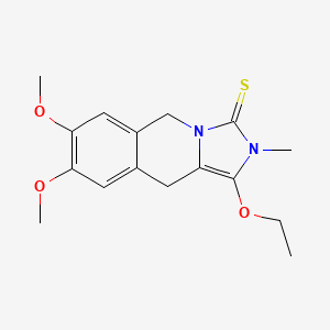 1-ethoxy-7,8-dimethoxy-2-methyl-5,10-dihydroimidazo[1,5-b]isoquinoline-3(2H)-thione