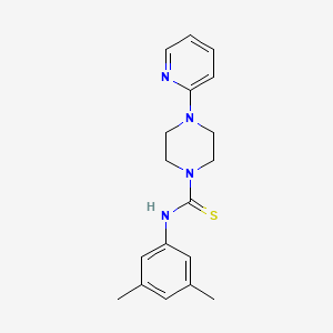 molecular formula C18H22N4S B10862455 N-(3,5-dimethylphenyl)-4-(pyridin-2-yl)piperazine-1-carbothioamide 