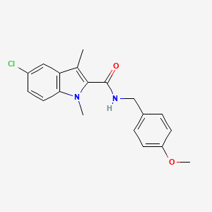 5-chloro-N-(4-methoxybenzyl)-1,3-dimethyl-1H-indole-2-carboxamide