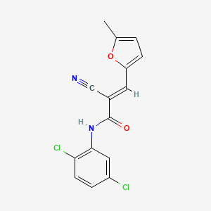 (2E)-2-cyano-N-(2,5-dichlorophenyl)-3-(5-methylfuran-2-yl)prop-2-enamide