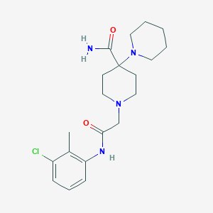 1'-{2-[(3-Chloro-2-methylphenyl)amino]-2-oxoethyl}-1,4'-bipiperidine-4'-carboxamide