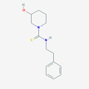 3-hydroxy-N-(2-phenylethyl)piperidine-1-carbothioamide