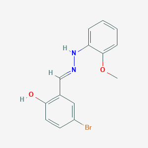 4-bromo-2-{(E)-[2-(2-methoxyphenyl)hydrazinylidene]methyl}phenol