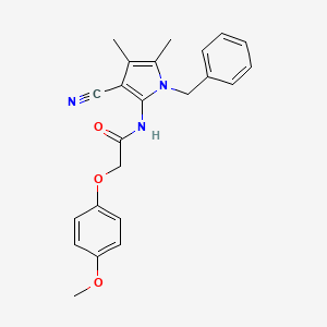 N-(1-benzyl-3-cyano-4,5-dimethyl-1H-pyrrol-2-yl)-2-(4-methoxyphenoxy)acetamide