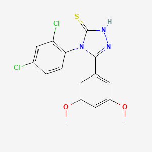 4-(2,4-dichlorophenyl)-5-(3,5-dimethoxyphenyl)-4H-1,2,4-triazole-3-thiol