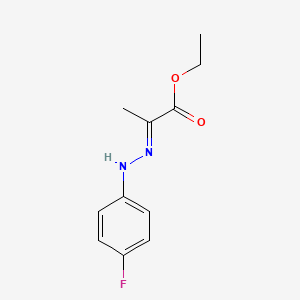 molecular formula C11H13FN2O2 B10862739 Propanoic acid, 2-(4-fluorophenylhydrazono)-, ethyl ester 