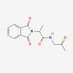 molecular formula C14H14N2O4 B10862766 2-(1,3-dioxo-1,3-dihydro-2H-isoindol-2-yl)-N-(2-oxopropyl)propanamide 