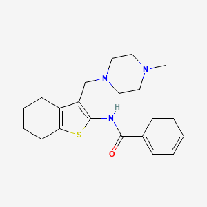 N-{3-[(4-methylpiperazin-1-yl)methyl]-4,5,6,7-tetrahydro-1-benzothiophen-2-yl}benzamide