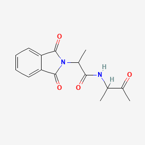 2-(1,3-dioxo-1,3-dihydro-2H-isoindol-2-yl)-N-(3-oxobutan-2-yl)propanamide