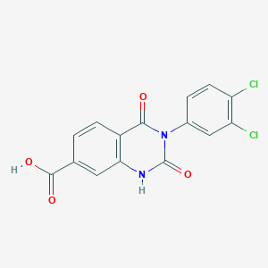 3-(3,4-Dichlorophenyl)-2,4-dioxo-1,2,3,4-tetrahydroquinazoline-7-carboxylic acid