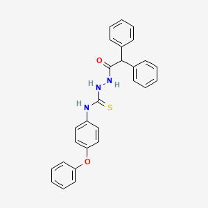 2-(diphenylacetyl)-N-(4-phenoxyphenyl)hydrazinecarbothioamide