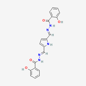 N',N''-[1H-pyrrole-2,5-diyldi(E)methylylidene]bis(2-hydroxybenzohydrazide)